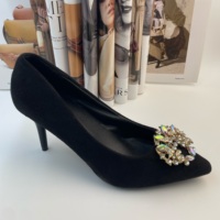 Chaussures Bijoux Décoration Boucle de Chaussure en Cristal Élégant Strass Clips de Chaussure en Métal pour la Fête de Mariage