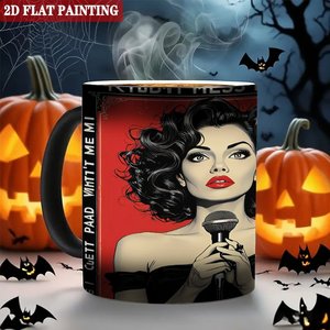 Frosted Black 11oz <b>Ceramic</b> <b>Mug</b> Heat Activated Color Changing Cup Sublimation Ready To Ship - Product Image 6
