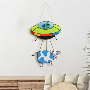 Moderno acrilico decorazione da appendere a parete colorato geometrico <span class=keywords><strong>Mobile</strong></span> sole e luna Boho arte appesa per la casa <span class=keywords><strong>soggiorno</strong></span> decorazione - Product Image 4