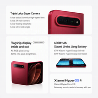 Smartphone pliable Xiaomi 18 Fold XRING O3 Chip, grand écran haute résolution, prise en main confortable d'une seule main, téléphone 5G