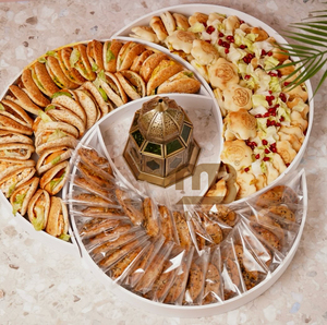 Boîte en papier à emporter pour pain pita de boulangerie arabe écologique personnalisée boîte d'emballage pour pâtisserie Fatayer Lentilles Galettes Manakish en forme de diamant de lune - Product Image 5