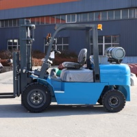 Forklift Qingcha Harga Terjangkau 3.5 Ton 4 Ton Container Mast Heavy Duty LPG, Opsional Bensin