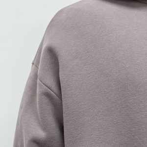 เสื้อฮู้ดสวมหัวแบบสวมหัวไหล่มีฮู้ดสำหรับผู้ชายเสื้อครอปขนแกะเทคโนโลยี500gsm ออกแบบได้ตามต้องการ - Product Image 4