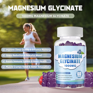 Gomitas de Glicinato de <span class=keywords><strong>Magnesio</strong></span> de 400 mg Personalizables OEM/ODM con Ashwagandha para la Relajación Muscular y Cardiovascular - Product Image 1