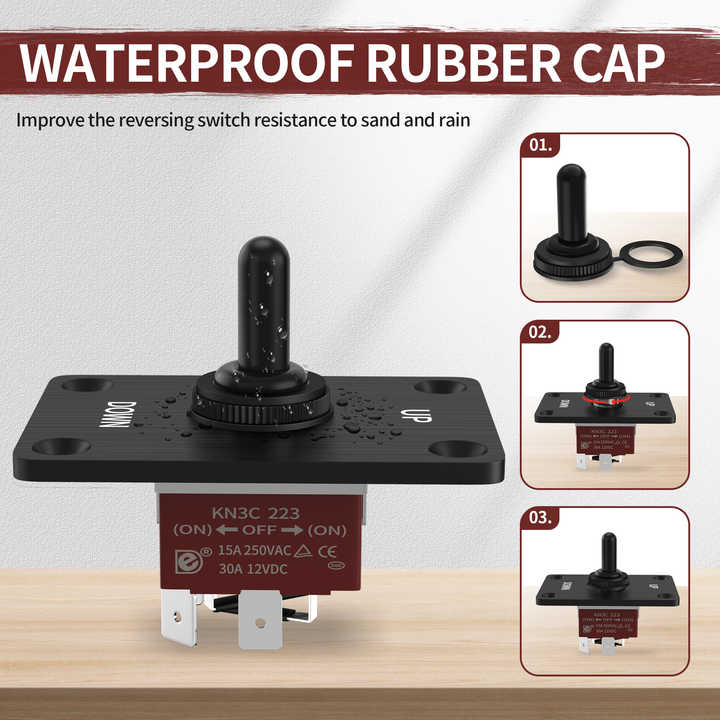 12mm 3-Position UP-DOWN Lasered Metal 4-Pin Momentary Toggle Switch (On ...