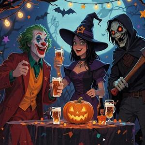 Striscioni Personalizzati per Halloween all'Ingrosso, Stampa Digitale con Joker, Strega e Scheletro, Decorazioni per Auto, Fornitura Diretta dalla Fabbrica - Product Image 3