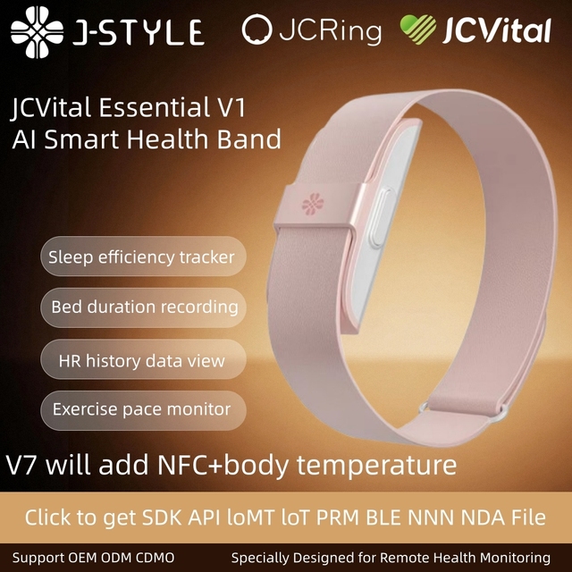 JCVital V1 Patent CEC SDK API Professional Smart Bracelet Keep Tracking Vital Signs in Long Distance Endurance Sports