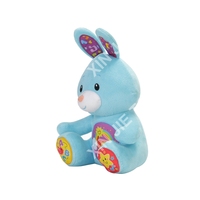 Peluche Lapin en Coton PP Personnalisable Bleue avec Fonction d'Enregistrement – Meilleure Vente