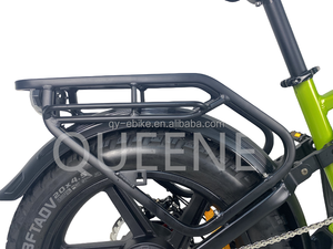 Bicicleta de Montaña Personalizada QUEENE de 20 Pulgadas con Neumáticos Gruesos, Motor Trasero de Aluminio con Suspensión Completa, 20Ah - Product Image 1