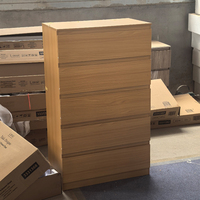 Armoire de rangement haute noire à 6 tiroirs, unité de rangement polyvalente autoportante, démontable, pour cuisine, garde-manger, salle de bain, pour la maison