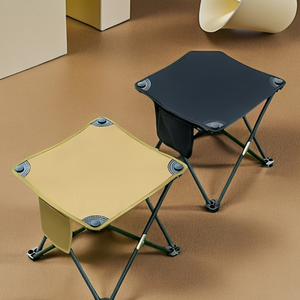 Chaise pliante en fer avec logo personnalisé, légère et portable, pour le camping, la pêche, le jardin - Product Image 5
