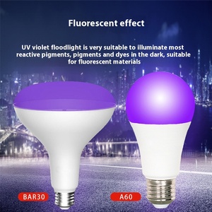 E27 UV LED bóng đèn màu đen 9W 11W Violet trang trí đèn cho cơ thể sơn huỳnh quang Áp phích không thấm nước <span class=keywords><strong>USB</strong></span> sạc AA nhựa - Product Image 2