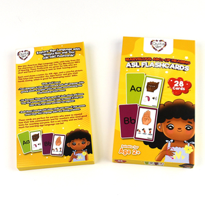 Tarjetas <span class=keywords><strong>de</strong></span> Memoria Flash del <span class=keywords><strong>Alfabeto</strong></span> ABC para Niños, Personalizadas OEM, Aprendizaje Temprano, Esquinas Redondeadas, Caja <span class=keywords><strong>de</strong></span> Regalo, Venta al Por Mayor - Product Image 3