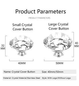 DiamondType Cristal Pot Couvercle Poignée Accessoires Universel Lait Poêle TopCap Verre Couvercle Santé Pot Anti-Brûlure <span class=keywords><strong>Bouton</strong></span> Poignée - Product Image 5