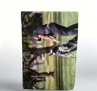 Hot Export Double Sided Microfiber Towel With Storage Bag Custom Brand Name Printed