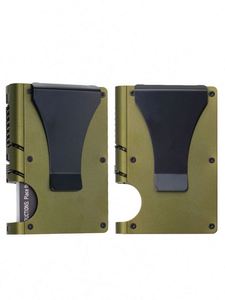 2025 New Arrival Customized OEM Minimalist <b>RFID</b> <b>Wallet</b> Money Clip PU Card Holder Front Pocket <b>RFID</b> <b>Blocking</b> Passport 70g - Product Image 3