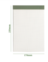 Bloc de Notas Personalizado con Logotipo, 17x25CM, con Tapa Dura de Cartón y Línea Perforada en la Parte Superior de las Páginas