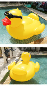 Flotador Inflable de Pato Amarillo Grande de PVC para Piscina, Equipo de Juego Acuático de Verano, Colchoneta Flotante Inflable para Piscina - Product Image 5