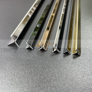 EX464 Modern Metal <b>Tile</b> Profiles Colorful Decorative <b>Mirror</b> Hairline Stainless Steel T Strip Waterproof Durable for Interior - Product Image 5