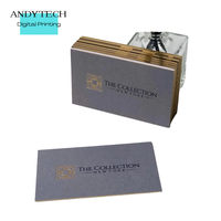 Cartes de visite en carton texturé, impression sérigraphique, cartes de visite personnalisées de luxe, dorure à chaud, bord doré, cartes de remerciement