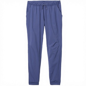 Pantalones de Mujer de Color Sólido con Cordón en la Cintura y Bolsillos Laterales, Corte Regular, Largos, Transpirables, de Spandex y Poliéster, para Otoño - Product Image 2