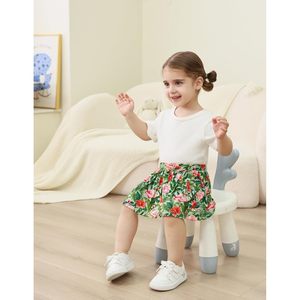 Flamingo Print Pleated <b>Skirt</b> Women <b>Elastic</b> Waist Stretchy Tropical Floral Skater <b>Skirt</b> Casual Summer Wear Size S M L XL - Product Image 3