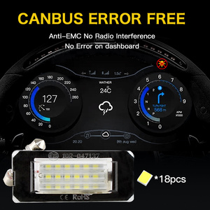 2 Luces LED Blancas de 18SMD para Matrícula de Coche, Aptas para <span class=keywords><strong>Mini</strong></span> <span class=keywords><strong>Cooper</strong></span> R56 R57 R58 R59, Sin Errores - Product Image 6