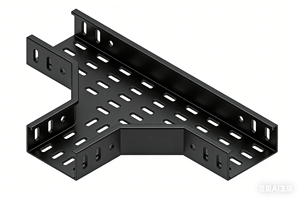 Vente directe d'usine chinoise, chemin de câbles perforé en acier noir peint par pulvérisation, pour la construction, 200 * 60 mm - Product Image 2