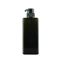 Flacon pompe pour gel douche, flacon en plastique carré, flacon de lotion PETG 650 ml, flacon de désinfectant pour les mains, pour cosmétiques