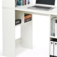 Bureau informatique convertible et extensible de conception personnalisée avec étagère à panneaux, idéal pour le télétravail et le bureau à domicile (vente en gros)
