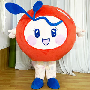 MOQ 1 шт. Заводская оптовая цена на заказ плюшевый яблочный фруктовый мультяшный персонаж костюмы для прогулок рекламный костюм талисмана для взрослых - Product Image 1