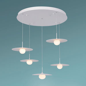 Lámpara de Techo Estilo Nórdico, Diseño de Platillo Volador, Aluminio, Minimalista, LED, Globo de Vidrio Esmerilado, Luz Blanca Cálida, 2 Años de Garantía, para Sala de Estar y Comedor - Product Image 4