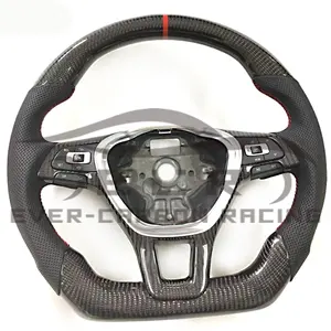 Ever-Carbon Racing(ECR) Best Selling Real Car Steering Wheel For Volkswagen VW Mk7 Steering Wheel Carbon