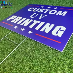 Customizable Printed Board Stand /Lawn with Custom <b>Color</b> & Logo Weather Resistant Easy Install - Product Image 1