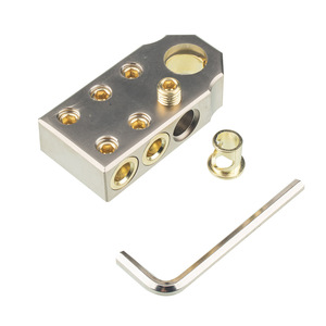 Zinc Alloy <b>Battery</b> <b>Terminal</b> Lug 80x40mm 33 Position Brass With M8 M10 Wrench For Car Use - Product Image 3