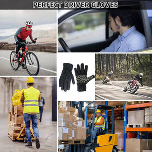 Gants en cuir pour hommes Gants de travail en cuir imperméable pour la conduite de moto Gants de sécurité à la mode pour femmes Gants de moto en cuir antidérapants - Product Image 6