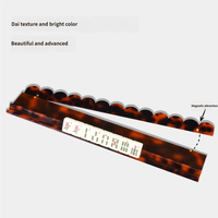 Support de Mahjong en Acrylique Translucide à Bords Courbes Antidérapants et Résistants à l'Usure pour Activités de Loisirs Multiples sur Table Intérieure