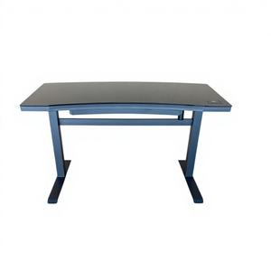 Bureau d'ordinateur moderne en verre réglable Lumetal Vietnam avec revêtement en poudre pour immeuble de bureaux - Product Image 1