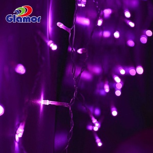 Sáng kỳ nghỉ giáng sinh trang trí PVC dây co lại dẫn chuỗi cửa sổ Rèm ấm trắng cổ tích Icicle Đèn bán buôn - Product Image 3