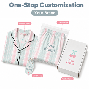 Pigiama da Donna con Design Personalizzato, Set Due Pezzi con Stampa Botanica, Abbigliamento da Casa - Product Image 4