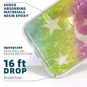 Étui de téléphone portable unique en coquillage dégradé imperméable à l'eau pour iPhone 16 15 14 Pro Max - Product Image 2