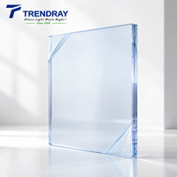 Dalle solide en polycarbonate anti-choc personnalisable sans joint 1220x1400x30mm pour éclairage de tunnels et travaux de cloisons transparentes