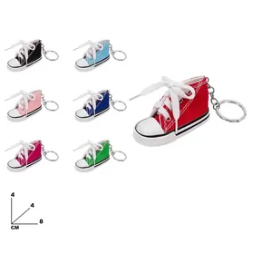 Shoe Key Ring <b>Mini</b> Sneaker Keychain 8cm Multicolor Canvas Shoes Keychain For Bag Or <b>Backpack</b> Accessory - Product Image 1
