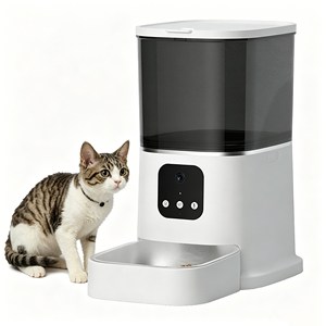 Household <b>Automatic</b> Pet Feeder Voice Message Smart Pet Feeder Anti Overflow Pet Food <b>Dispenser</b> Pet Supplies - Product Image 1