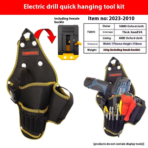 Bolsa de Cintura Multifuncional para Trabajos de Madera, Bolsa para Taladro Eléctrico de Colgado Rápido, Bolsa de Herramientas Especial Reforzada - Product Image 5