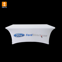 Nappe en Spandex à impression personnalisable avec sublimation de la couverture du logo personnalisé pour la publicité et les salons professionnels