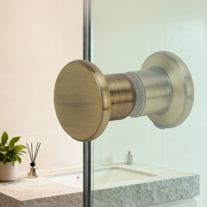 مقبض مربع من الفولاذ المقاوم للصدأ مقبض غرفة الاستحمام مقبض باب سحب مزدوج الجانب للحمام - Product Image 4