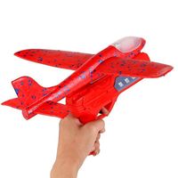 Pistolet lanceur d'avion en mousse lumineux style influenceur Douyin, planeur à élastique, jouet de rue pour garçons de 14 ans
