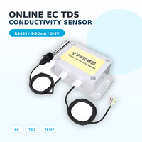 Capteur intelligent de conductivité électrique TDS et de température 5-24V, détecteur EC basse consommation pour la surveillance des eaux usées et de l'eau de mer
