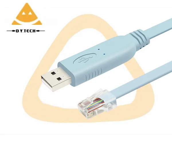 Cable de consola de cable de depuración USB a RJ45 adecuado para cable de enrutamiento de interruptor de configuración de control H3C Cisc0